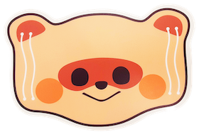 コロナ対策グッズ:マスクカバー 塩ビの印刷イメージ画像