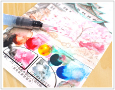 ぬり絵はがきノベルティ