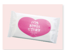 ハートのウェットティッシュ